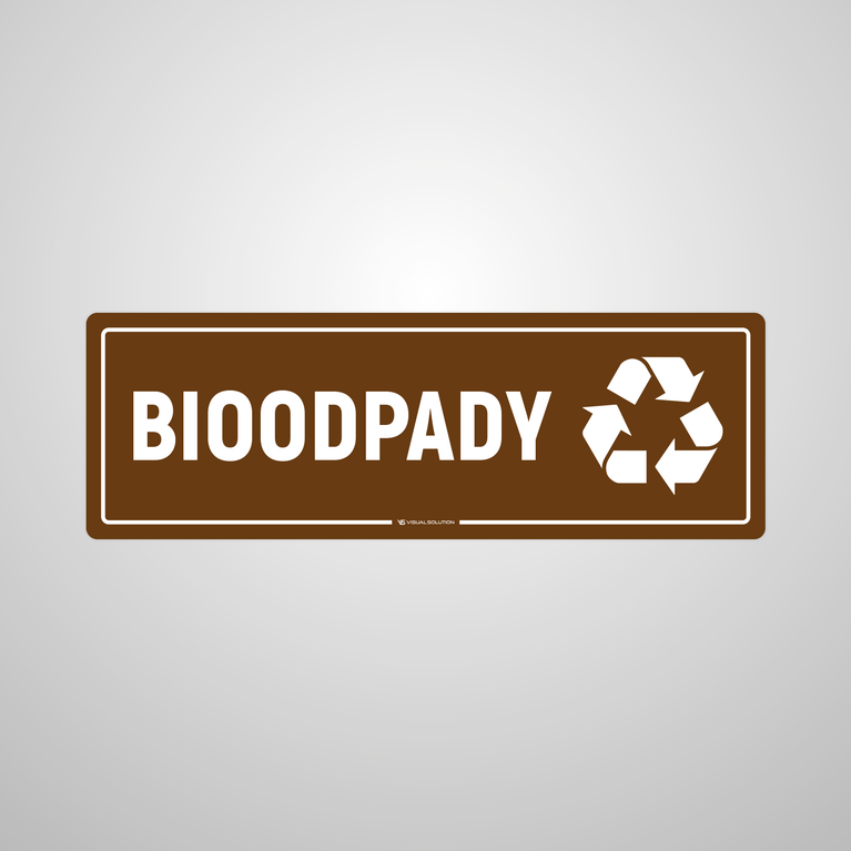 Tabliczka informacyjna: Bioodpady