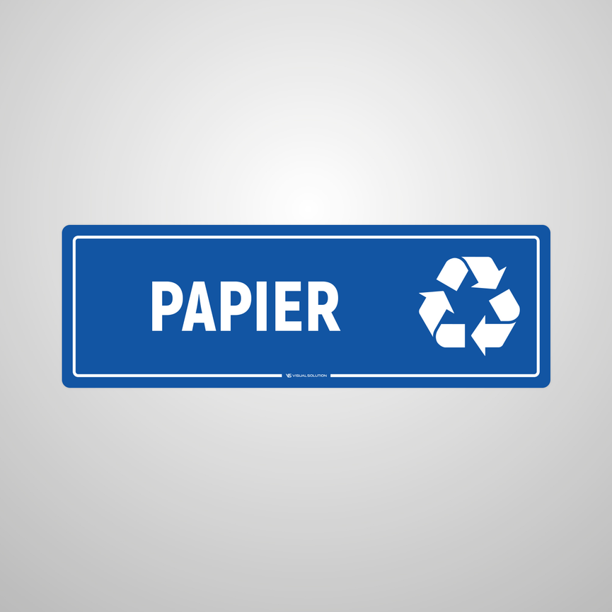 Naklejka informacyjna: Papier