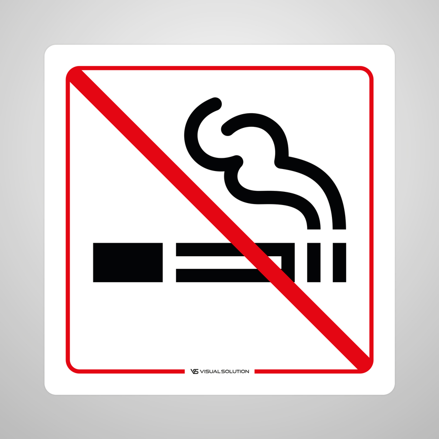 Naklejka informacyjna: Zakaz Palenia