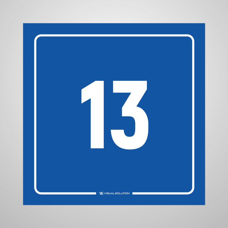 tabliczka informacyjna: numer 13