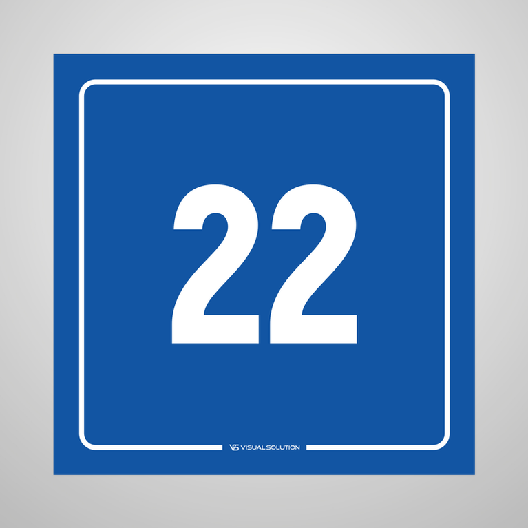 tabliczka informacyjna: numer 22