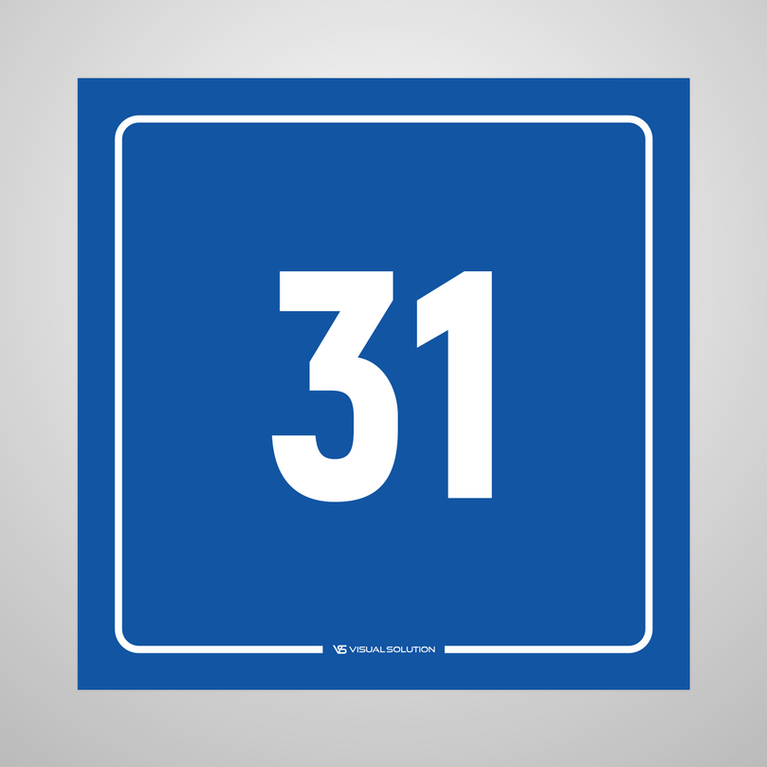 tabliczka informacyjna: numer 31