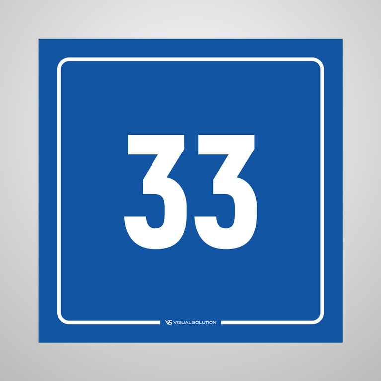 tabliczka informacyjna: numer 33