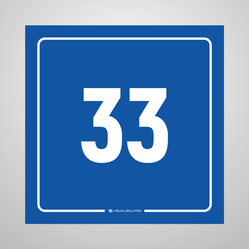 tabliczka informacyjna: numer 33