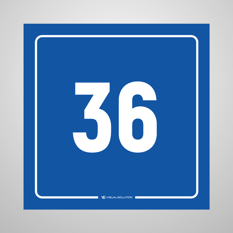 tabliczka informacyjna: numer 36
