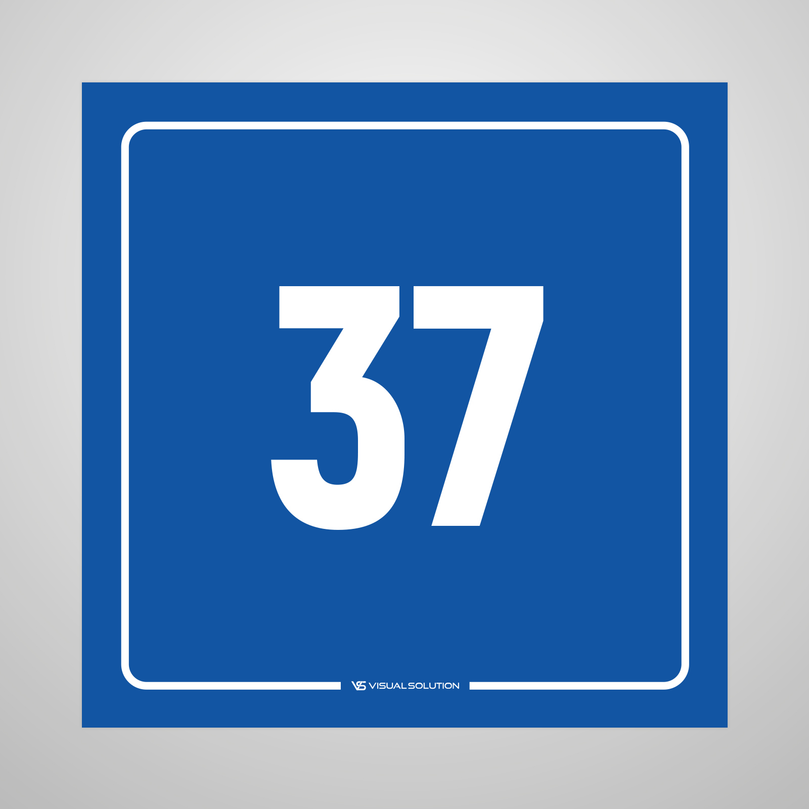 tabliczka informacyjna: numer 37