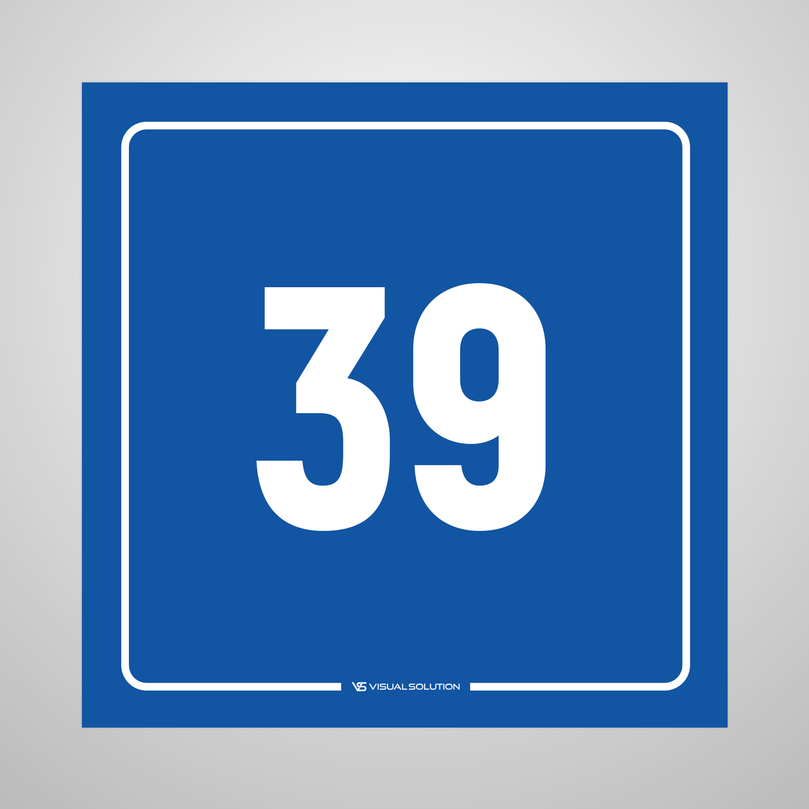 tabliczka informacyjna: numer 39