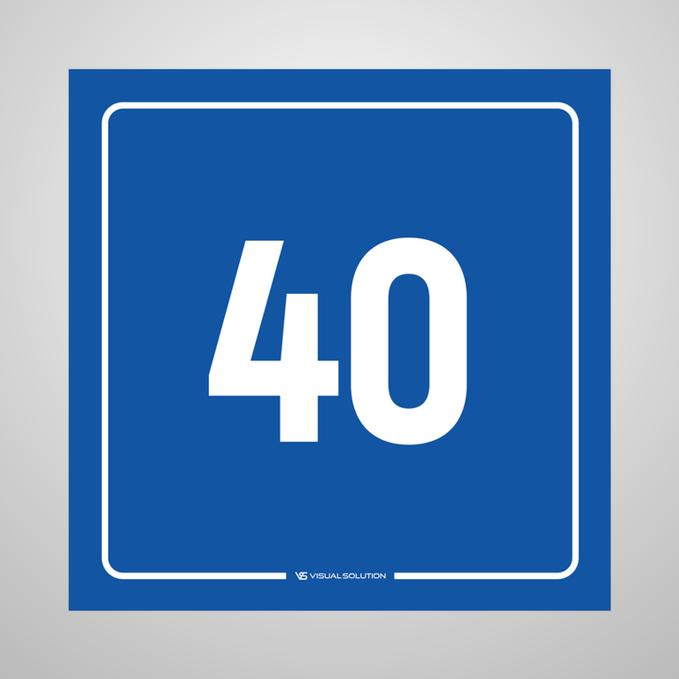 tabliczka informacyjna: numer 40