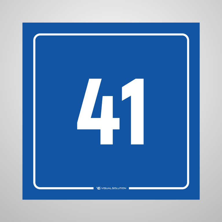 tabliczka informacyjna: numer 41