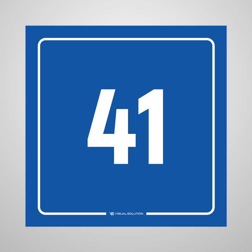 tabliczka informacyjna: numer 41
