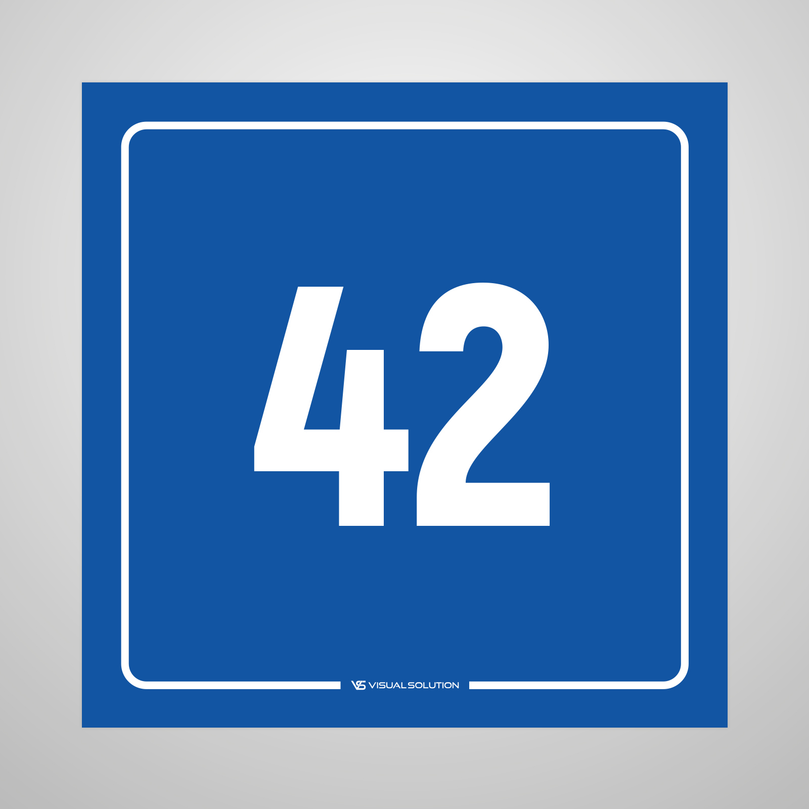 tabliczka informacyjna: numer 42