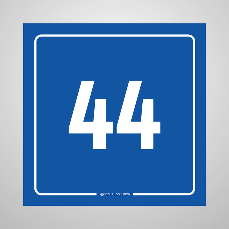 tabliczka informacyjna: numer 44