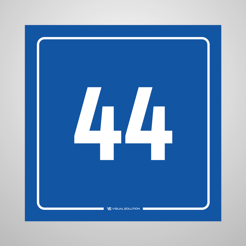 tabliczka informacyjna: numer 44