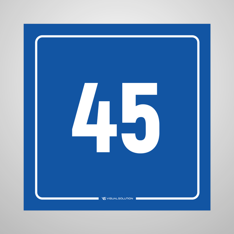tabliczka informacyjna: numer 45