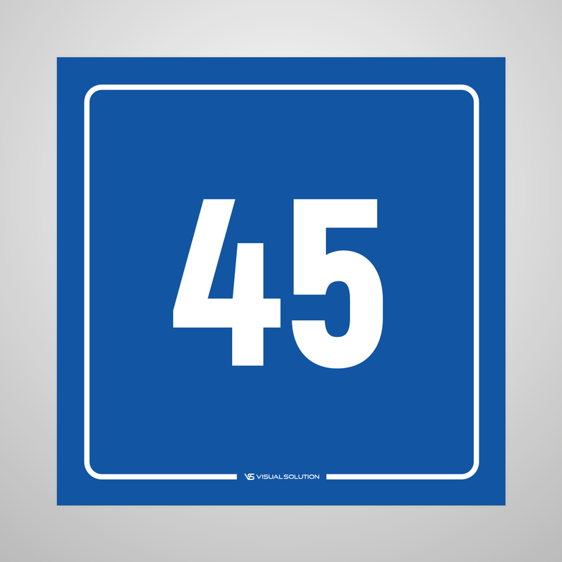 tabliczka informacyjna: numer 45