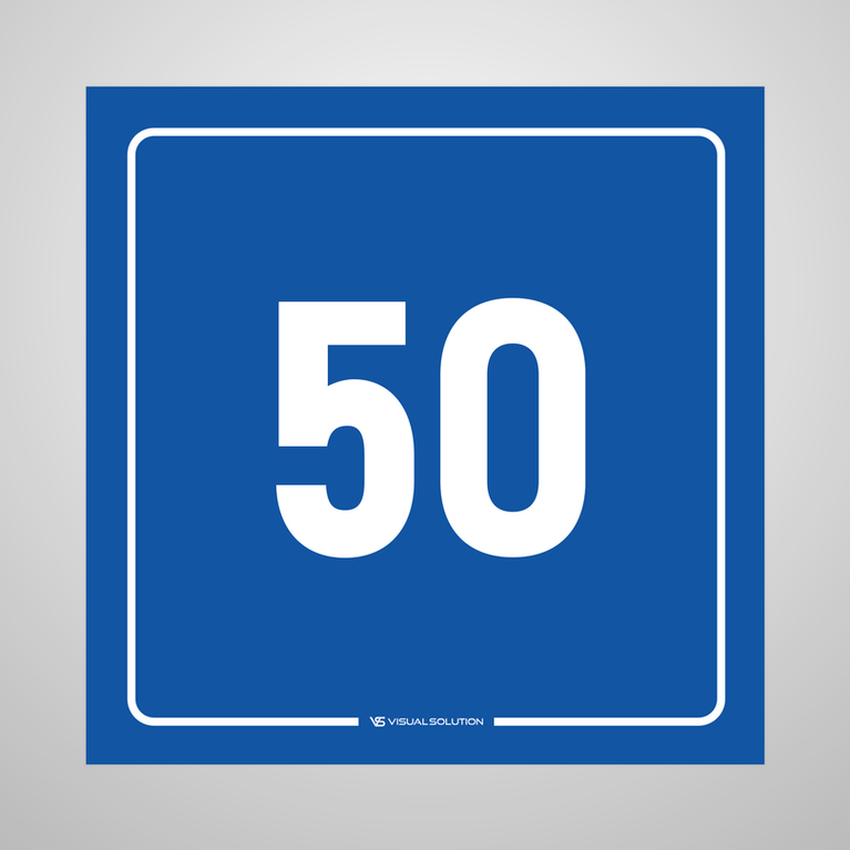 tabliczka informacyjna: numer 50