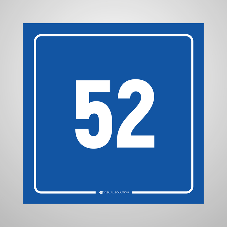 tabliczka informacyjna: numer 52