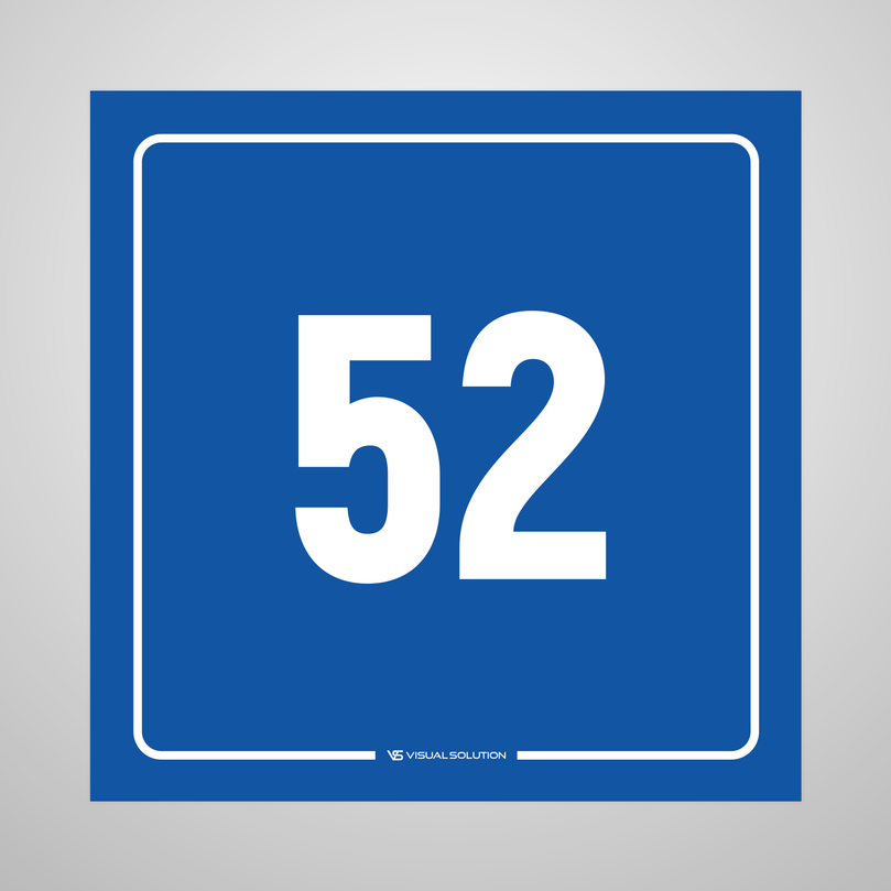 tabliczka informacyjna: numer 52