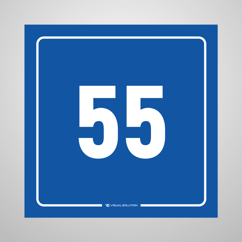 tabliczka informacyjna: numer 55