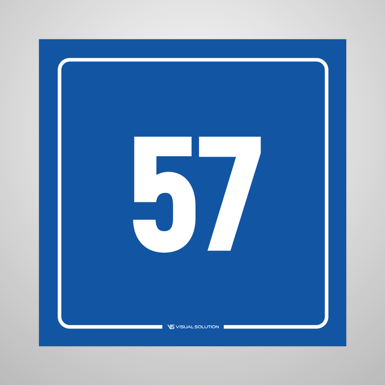 tabliczka informacyjna: numer 57