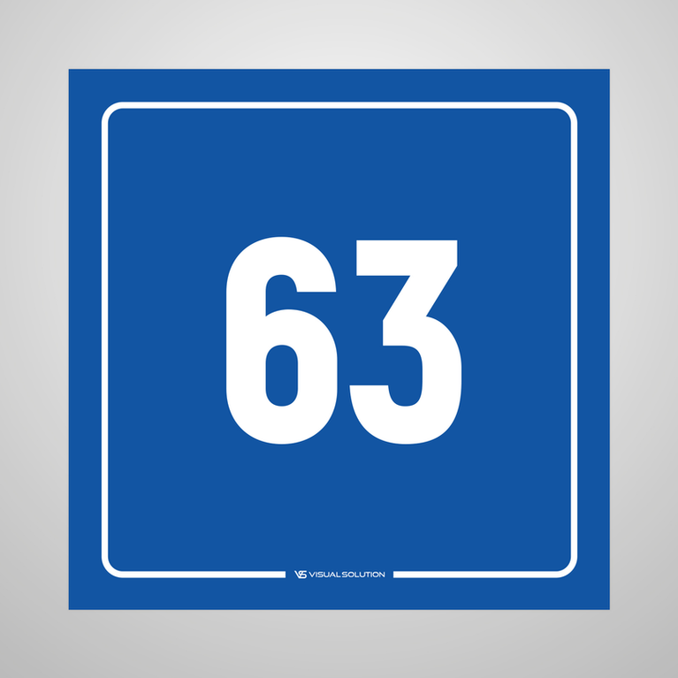 tabliczka informacyjna: numer 63