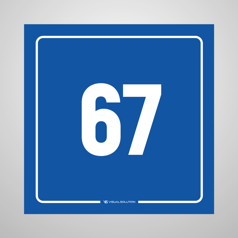 tabliczka informacyjna: numer 67