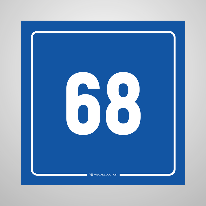 tabliczka informacyjna: numer 68