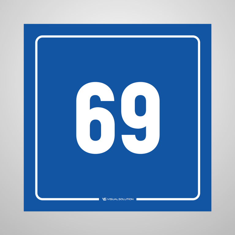 tabliczka informacyjna: numer 69