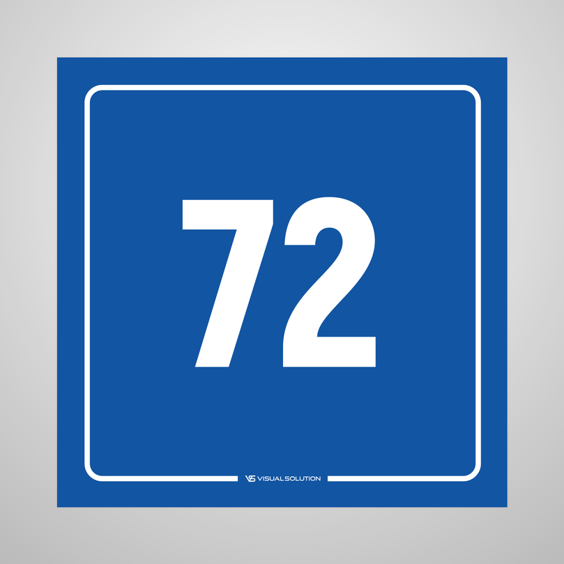 tabliczka informacyjna: numer 72