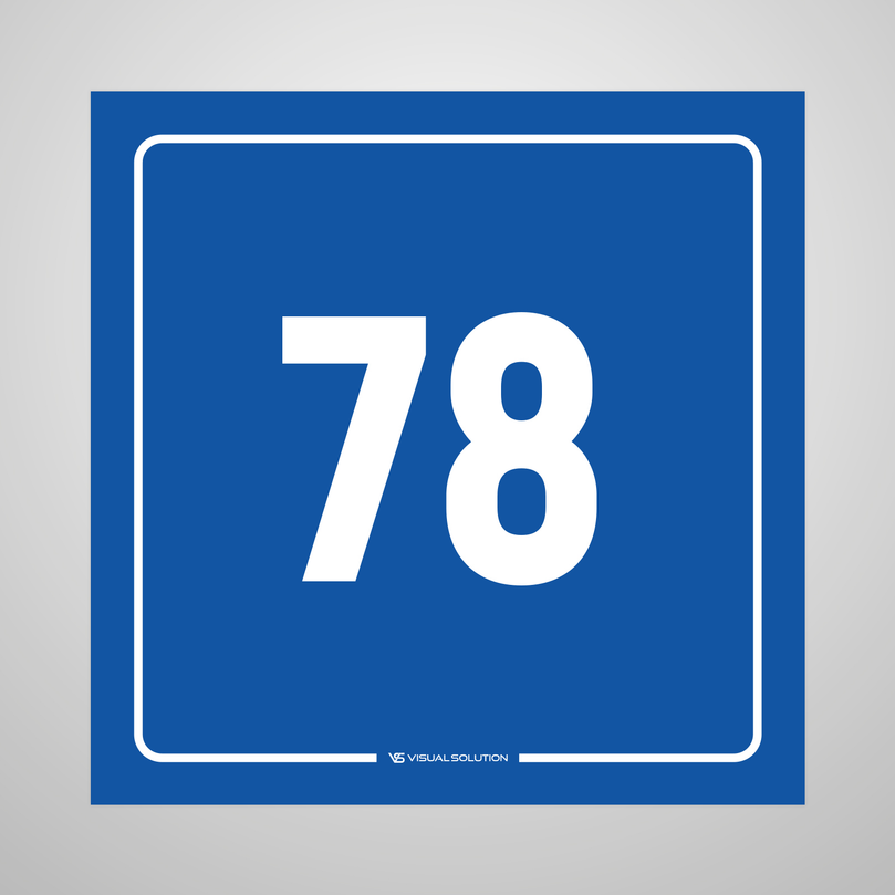 tabliczka informacyjna: numer 78