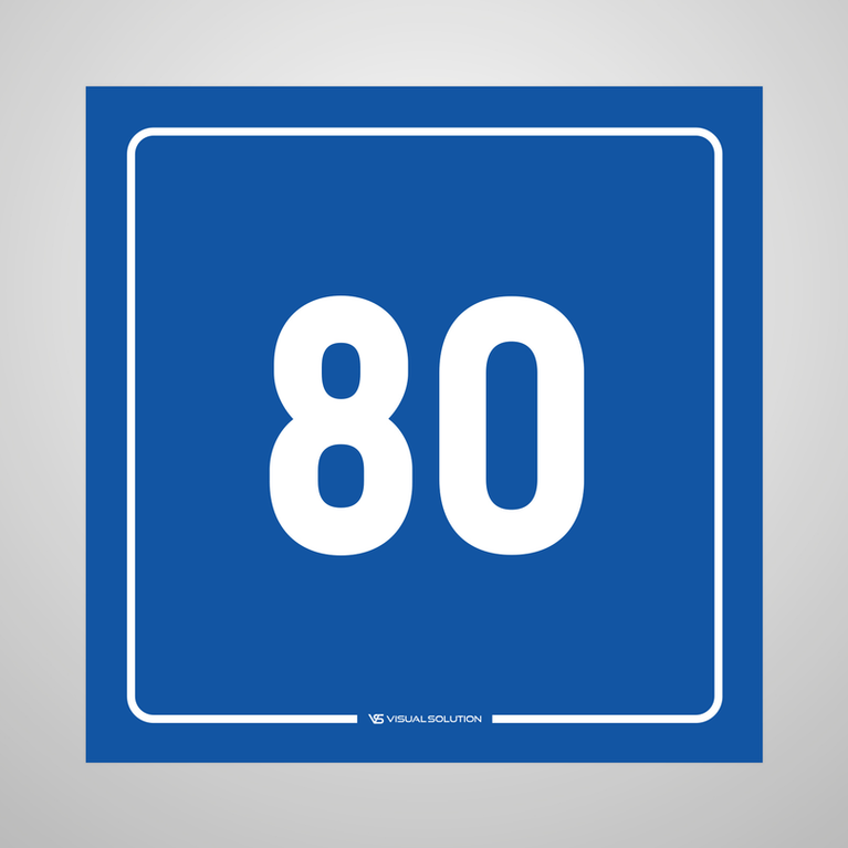 tabliczka informacyjna: numer 80