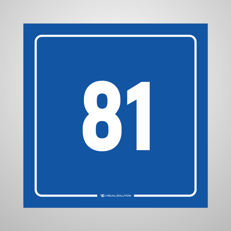 tabliczka informacyjna: numer 81