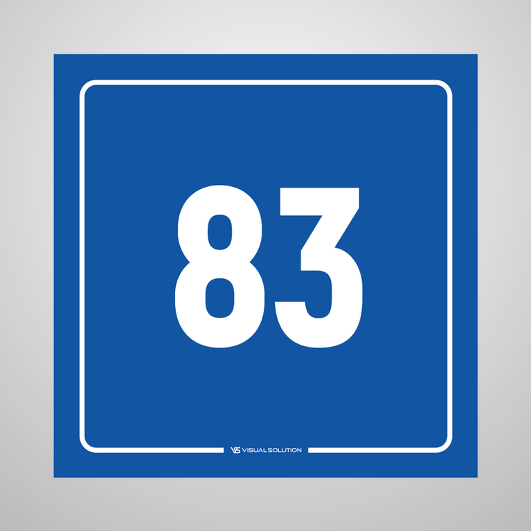 tabliczka informacyjna: numer 83