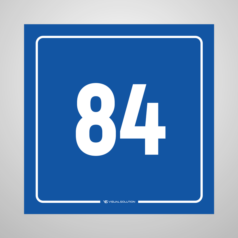 tabliczka informacyjna: numer 84