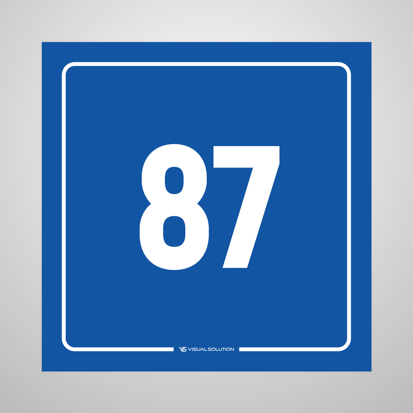 tabliczka informacyjna: numer 87