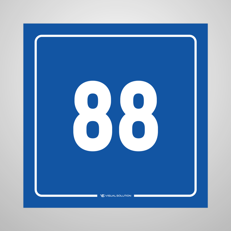 tabliczka informacyjna: numer 88