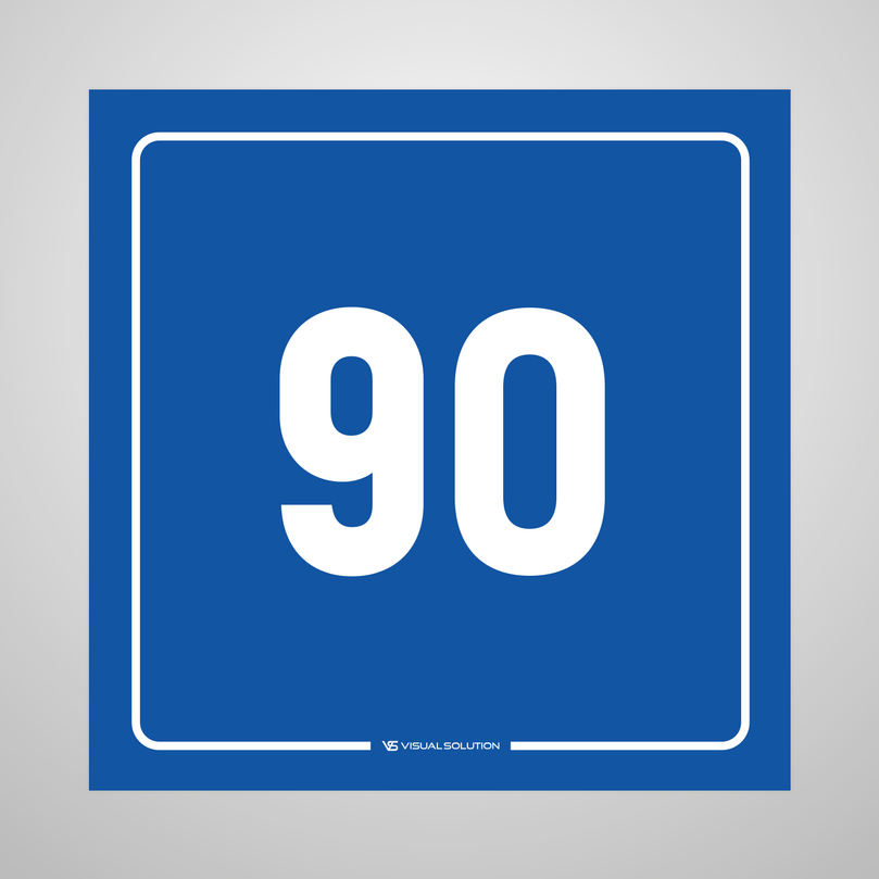 tabliczka informacyjna: numer 90