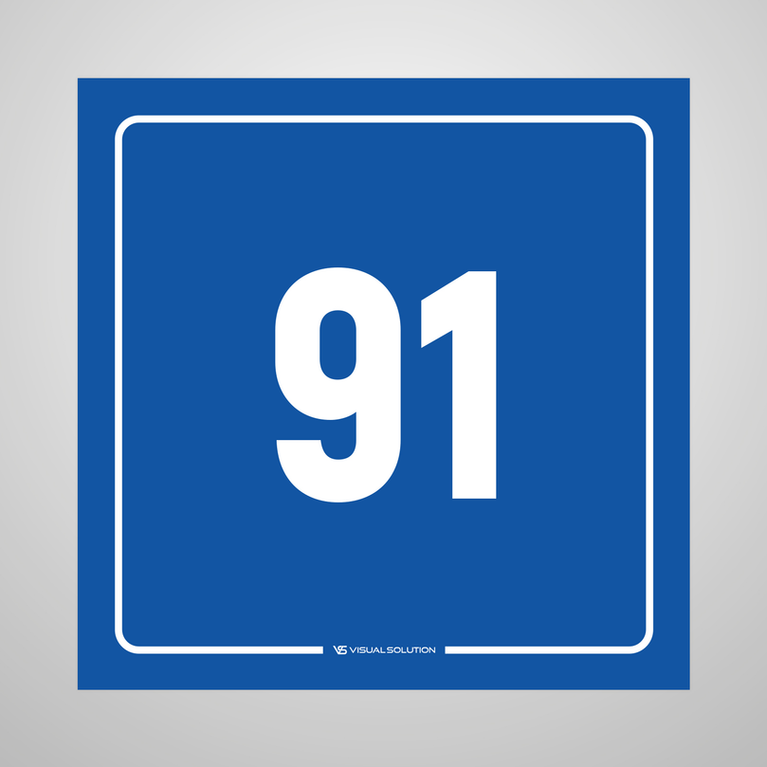 tabliczka informacyjna: numer 91