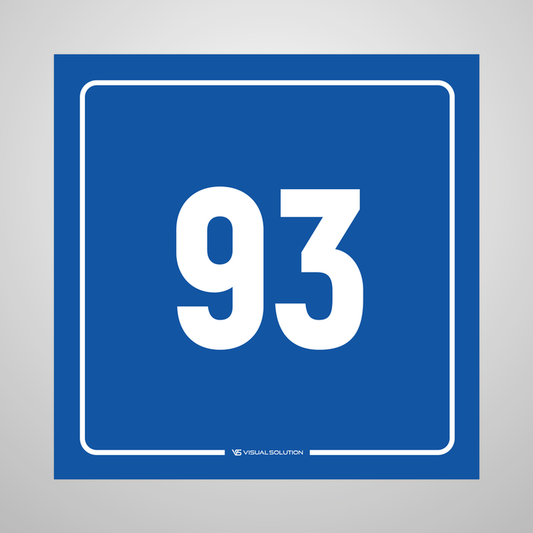 tabliczka informacyjna: numer 93