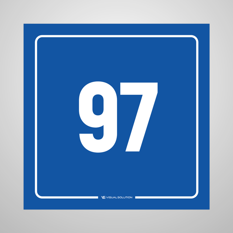 tabliczka informacyjna: numer 97