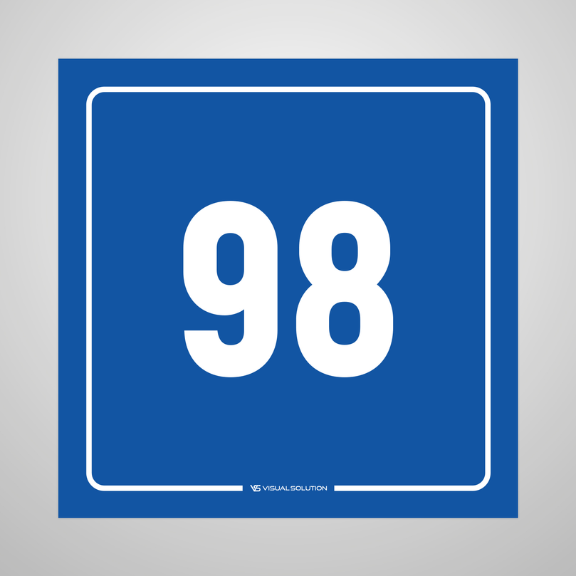 tabliczka informacyjna: numer 98