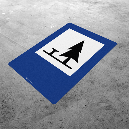 Naklejka Podłogowa BHP: „pole biwakowe” (D-32)