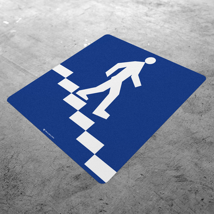 Naklejka Podłogowa BHP: „przejście podziemne dla pieszych” (D-35)