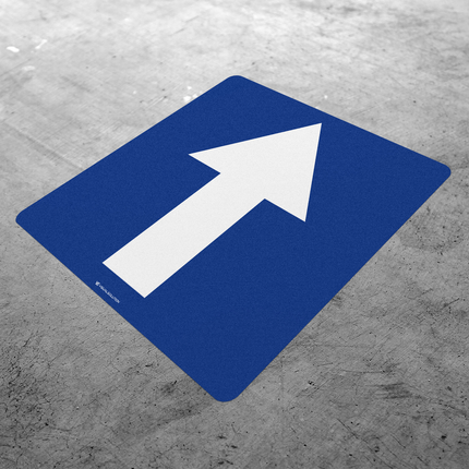 Naklejka Podłogowa BHP: „droga jednokierunkowa” (D-3)