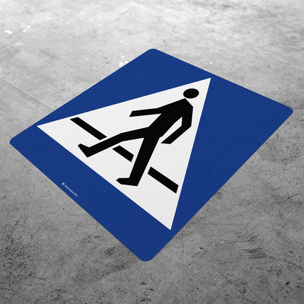 Naklejka Podłogowa BHP: „przejście dla pieszych” (D-6)