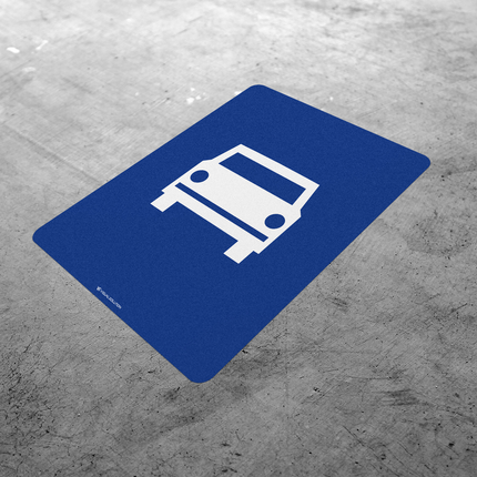 Naklejka Podłogowa BHP: „droga ekspresowa” (D-7)