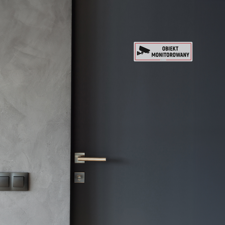 Tabliczka na Drzwi: Obiekt Monitorowany