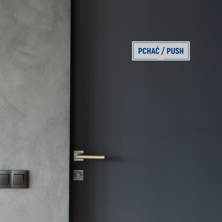 Naklejka na Drzwi: Pchać/Push