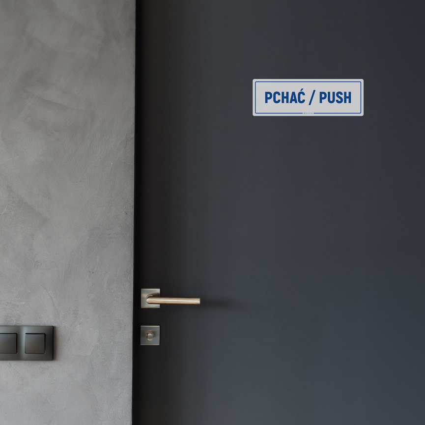 Tabliczka na Drzwi: Pchać/Push