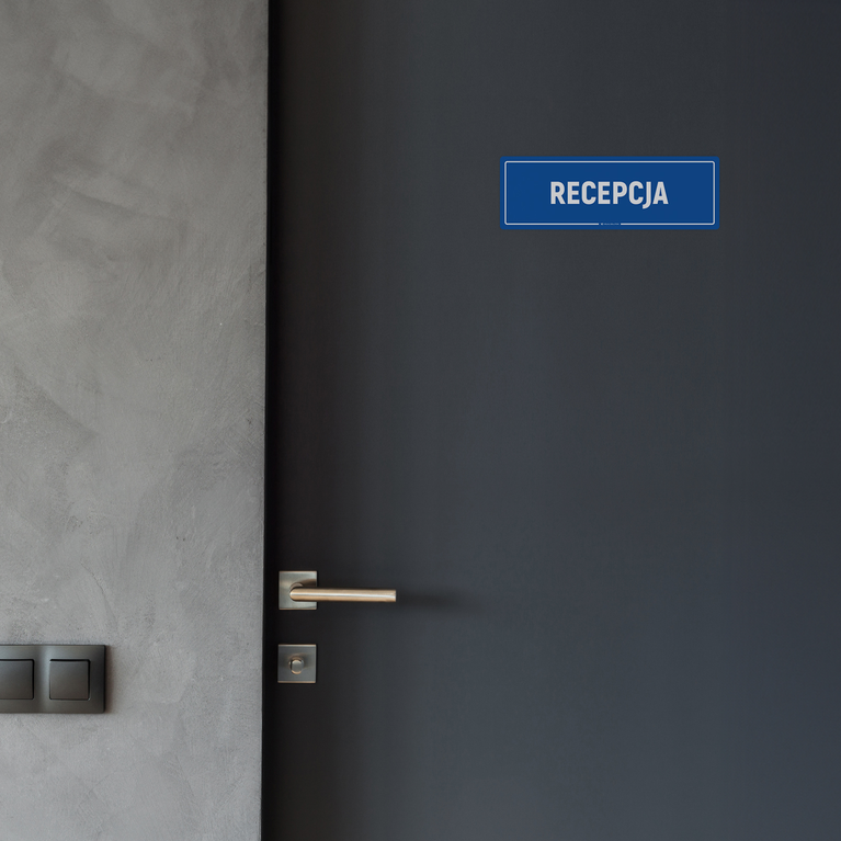Naklejka na Drzwi: Recepcja – 5szt